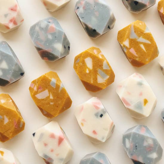 Terrazzo Inspired Mini Gem Soaps