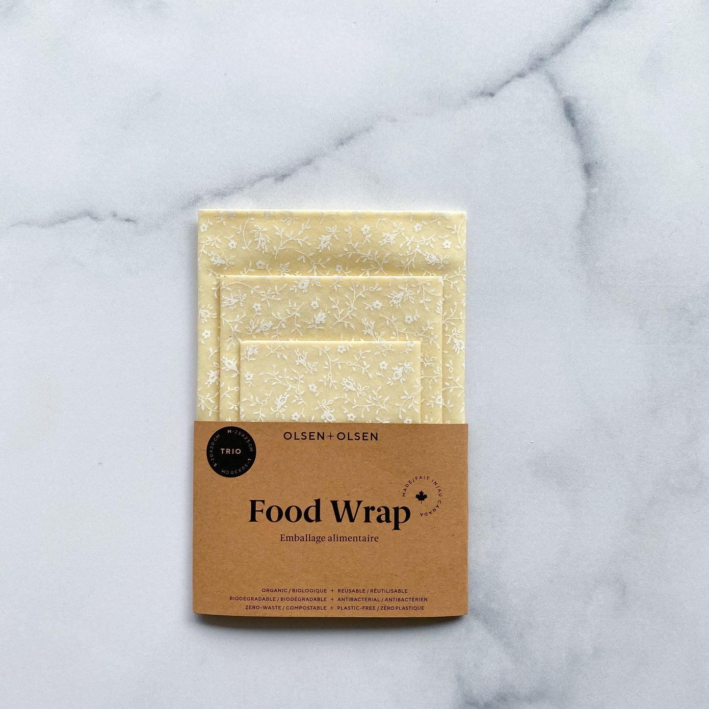 Organic Beeswax Food wraps I Neutral Mix