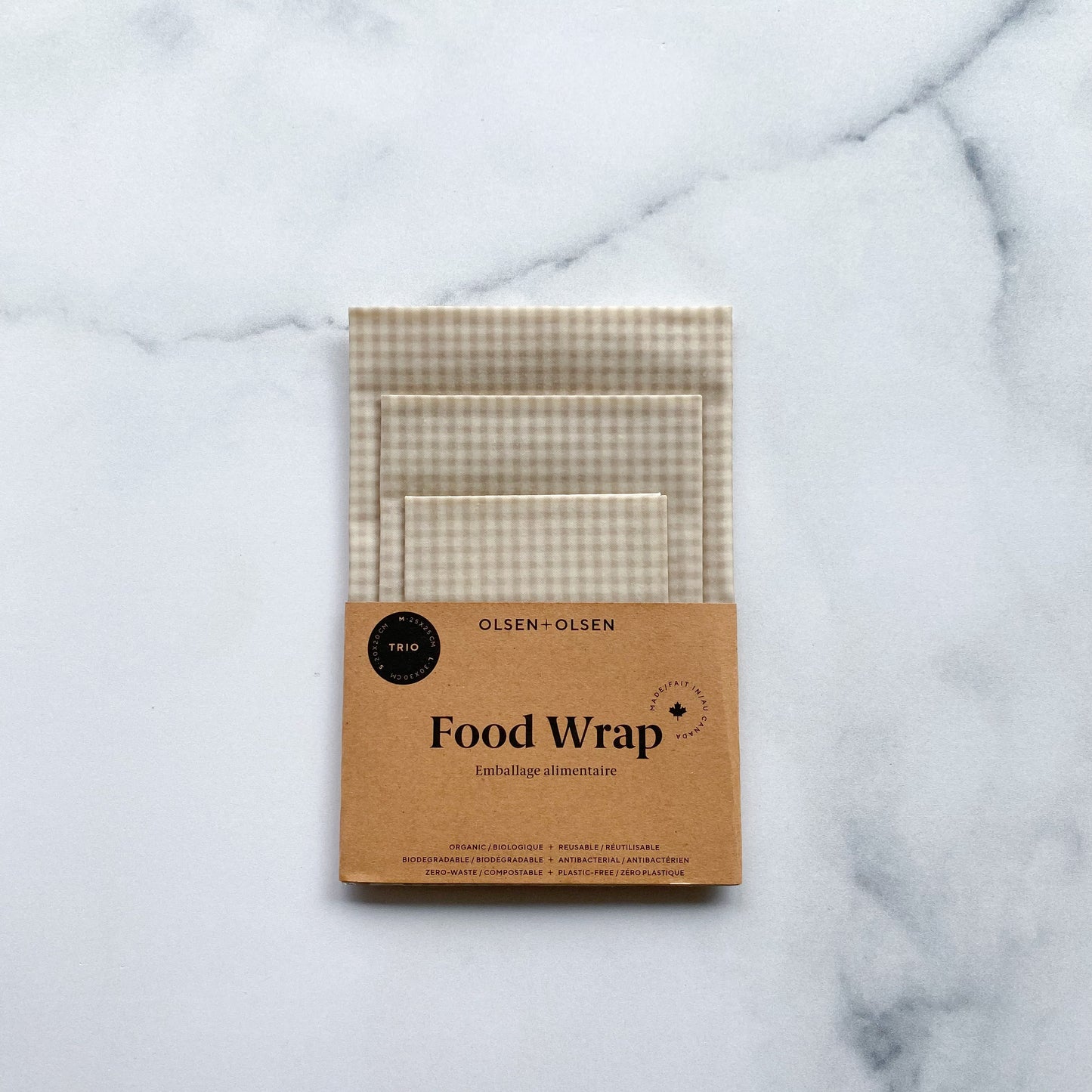 Organic Beeswax Food wraps I Neutral Mix