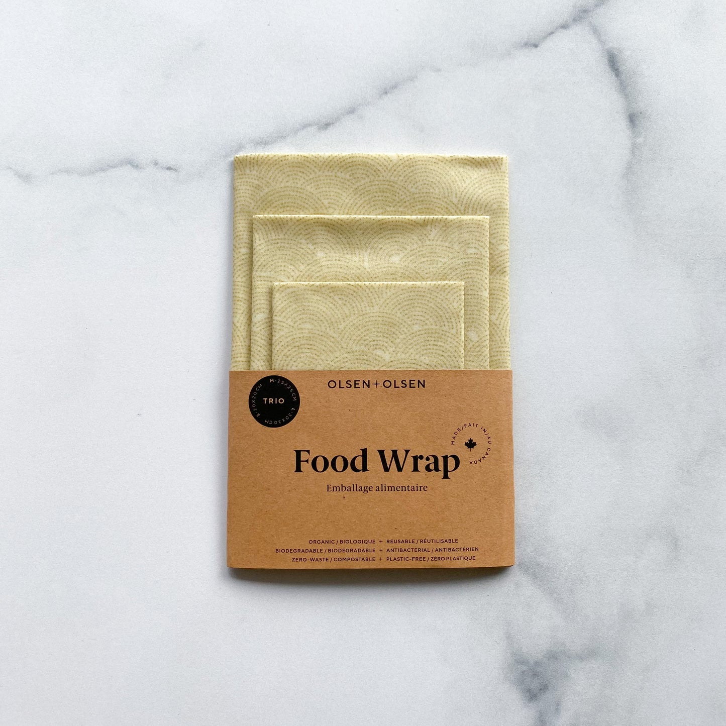 Organic Beeswax Food wraps I Neutral Mix