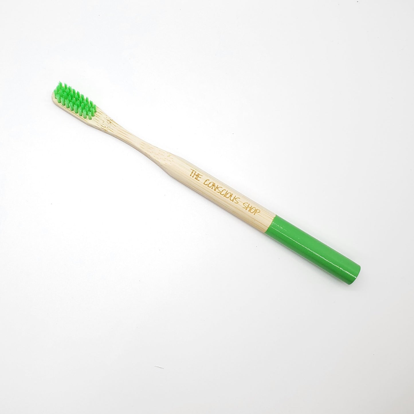 Adult green bamboo toothbrush