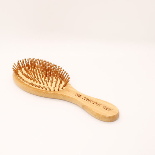 Wood Hairbrush With Rubber Padding Biodegradable & Compostable - Suitable for All Hair Types