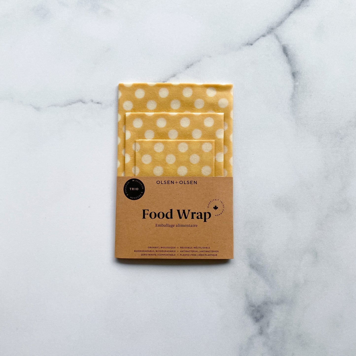Organic Beeswax Food wraps I Neutral Mix